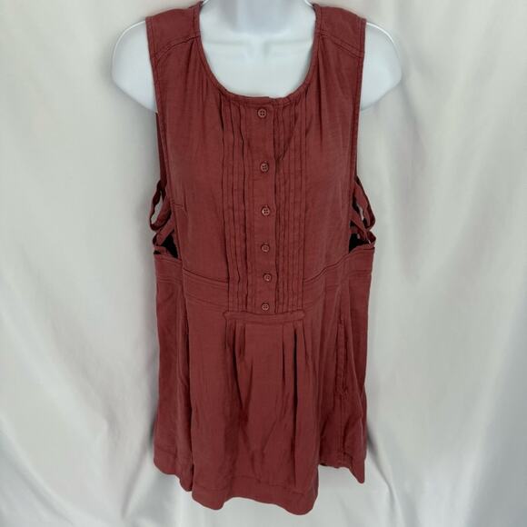 NWT Free People Moonshine Linen Dress Size Medium - Picture 1 of 12